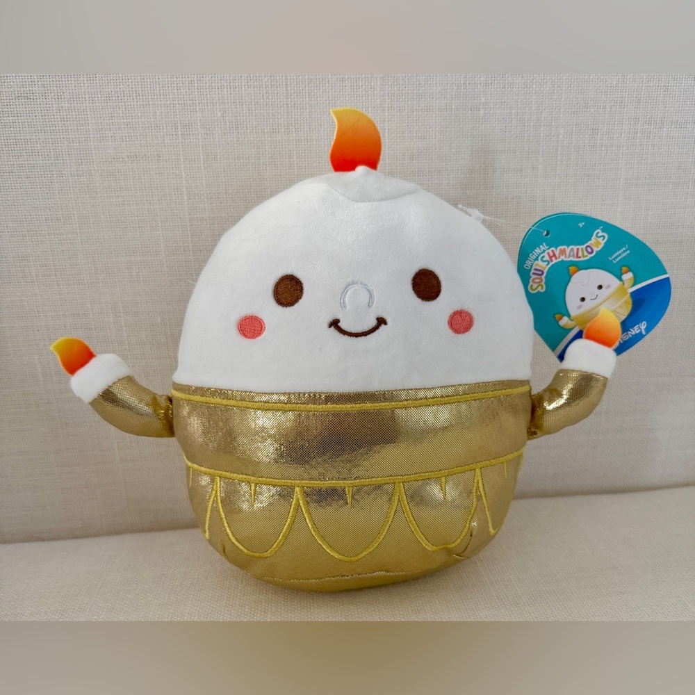 Squishmallows Disney Lumiere , Beauty and the Beast Plush 8”
